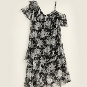 VINCE CAMUTO Plus Floral Print Asymmetrical DRESS